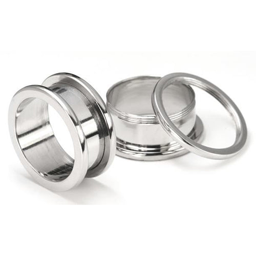 Stainless ScrewOn Tunnels Tulsa Body Jewelry