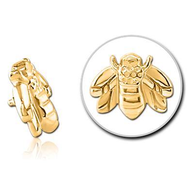 16g Gold Plated Honeybee - Tulsa Body Jewelry