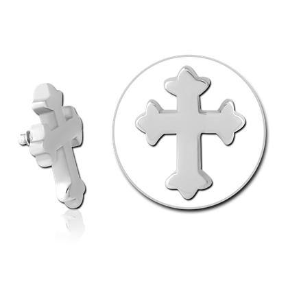 16g Stainless Gothic Cross - Tulsa Body Jewelry