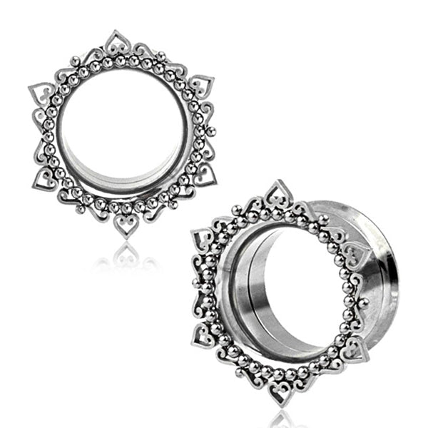 Bali Heart Stainless Tunnels