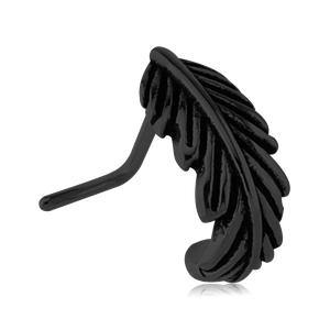 Feather Blackline L-Bend Nose Hoop