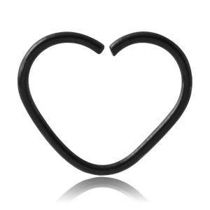16g Blackline Heart Shaped Ring - Tulsa Body Jewelry