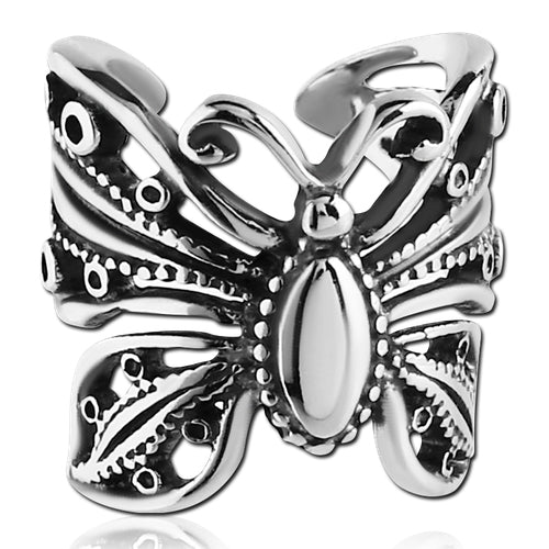 Stainless Butterfly Ear Cuff