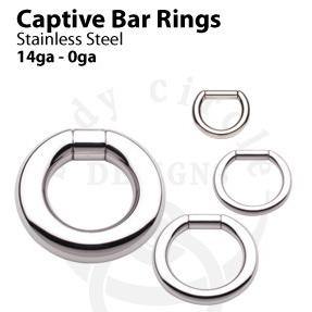 Captive Bar Ring by Body Circle Designs