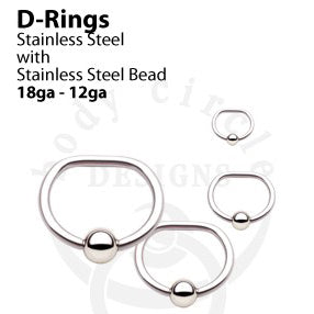 Captive D-Ring by Body Circle Designs