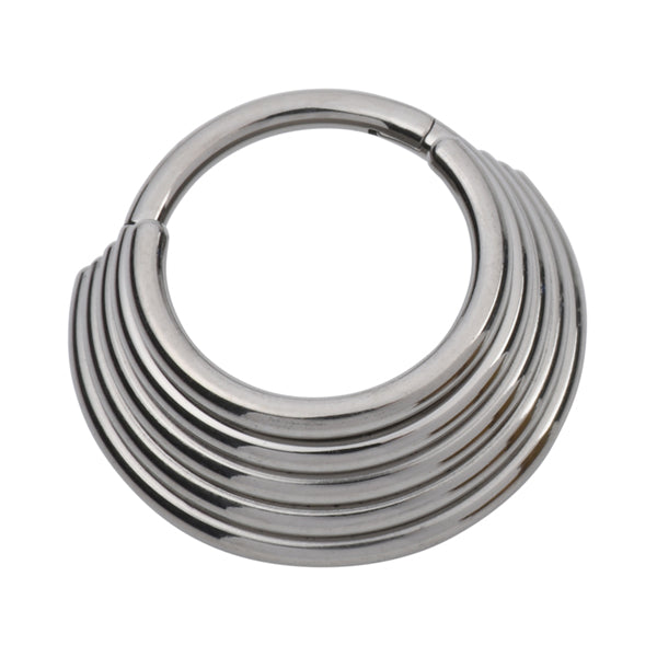 Five Stack Titanium Hinged Ring