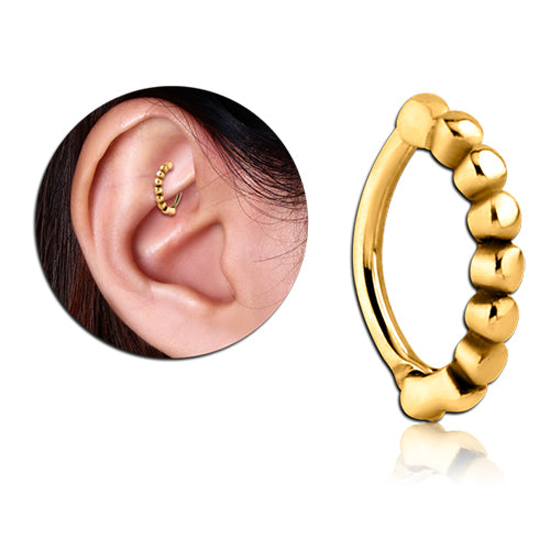 Beaded Gold Cartilage Clicker