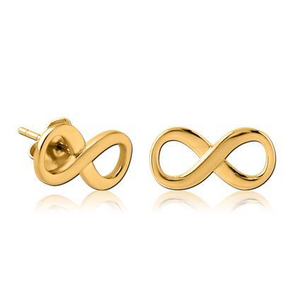 Gold Plated Large Infinity Earrings - Tulsa Body Jewelry