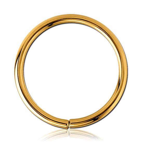 14g Gold Plated Continuous Ring - Tulsa Body Jewelry
