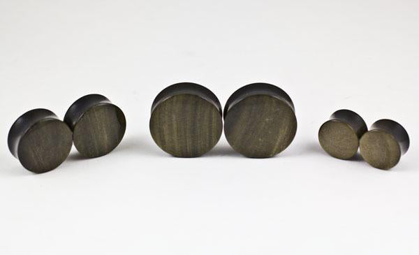 Golden Obsidian Plugs by Oracle Body Jewelry