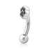Stainless Hollow Paw Eyebrow Barbell