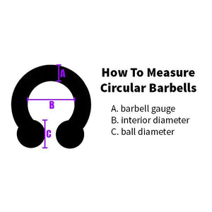 2g Stainless Circular Barbell (internal)