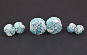 Ocean Wave Turquoise Plugs by Oracle Body Jewelry