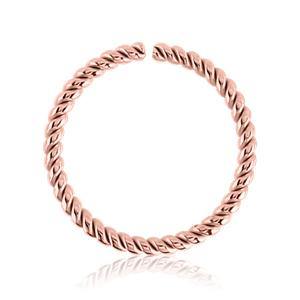 18g Rose Gold Plated Braided Continuous Ring - Tulsa Body Jewelry