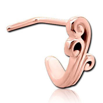 Fountain Rose Gold L-Bend Nose Hoop