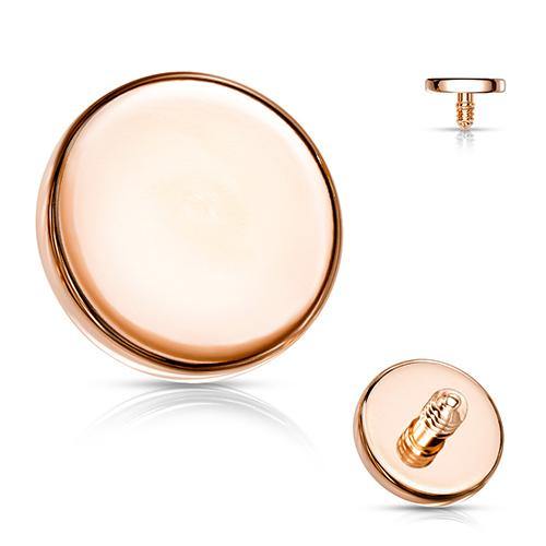 14g Rose Gold Plated Disc - Tulsa Body Jewelry