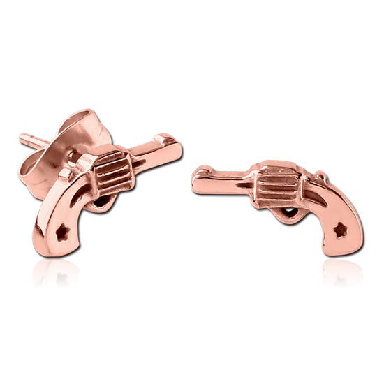 Revolver Rose Gold Earrings