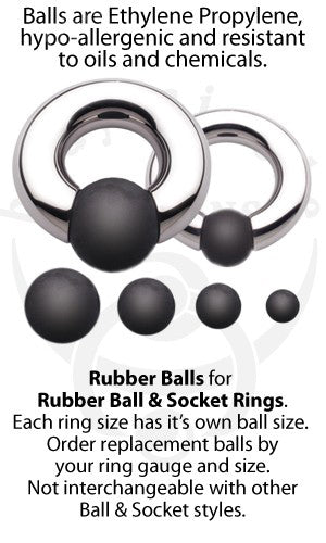 Rubber Replacement Ball by Body Circle Designs