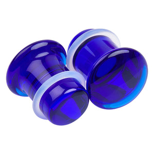 Sapphire Glass Single Flare Plugs