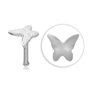 Stainless Butterfly Nose Bone - Tulsa Body Jewelry