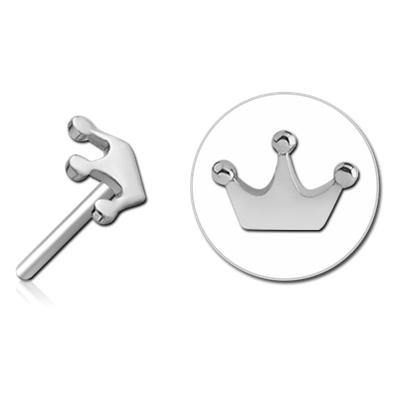 Crown Stainless Threadless End - Tulsa Body Jewelry