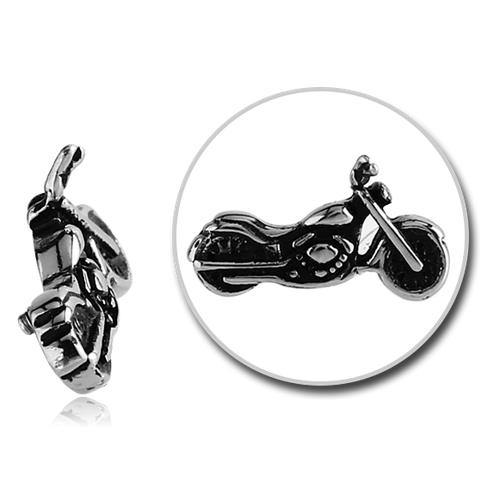 14g Stainless Motorcycle - Tulsa Body Jewelry