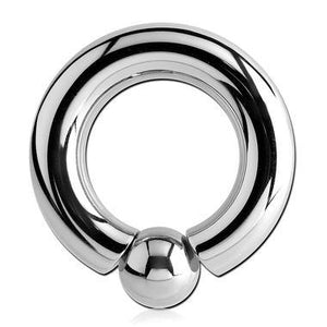 0g Stainless Screw-Ball Ring - Tulsa Body Jewelry