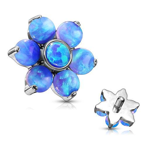 14g Stainless Opal Flower - Tulsa Body Jewelry