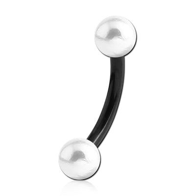 16g Blackline Pearl Curved Barbell