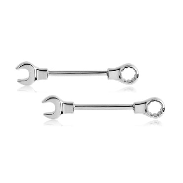 Stainless Wrench Nipple Barbells