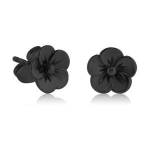 Blackline Flower Earrings