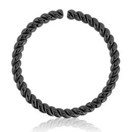 Blackline Braided Continuous Ring