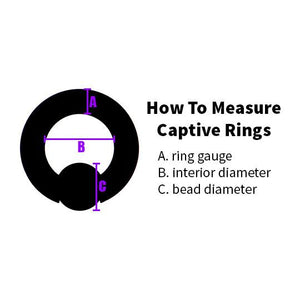 Captive Bead Rings - Acrylic Captive Bead Ring