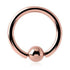 Rose Gold Plated Captive Bead Ring - Tulsa Body Jewelry
