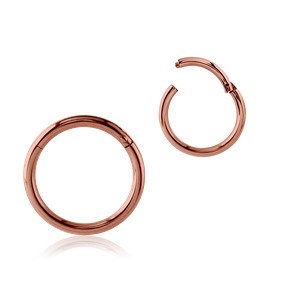 Rose Gold Plated Hinged Segment Ring