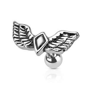 Winged Diamond Cartilage Barbell