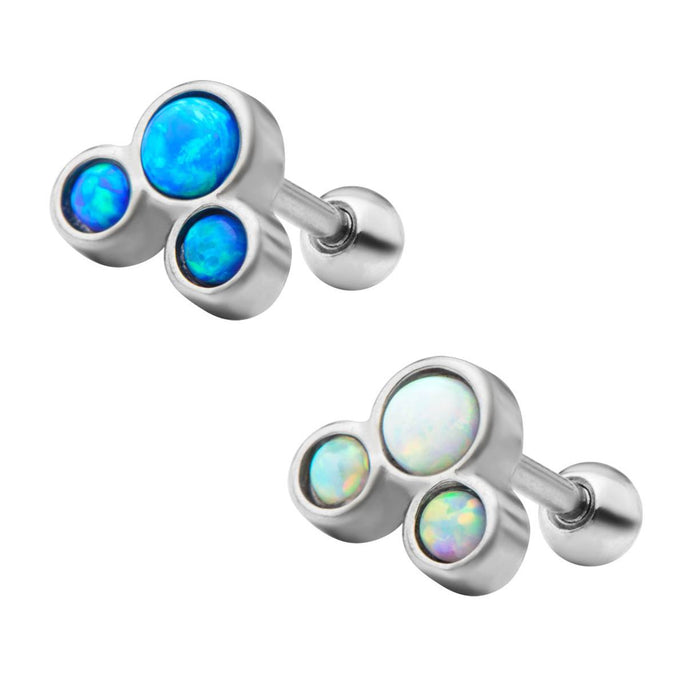 Opal Trio Cartilage Barbell