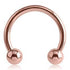 14g Rose Gold Plated Circular Barbell - Tulsa Body Jewelry