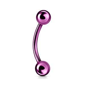 14g Anodized Curved Barbell - Tulsa Body Jewelry