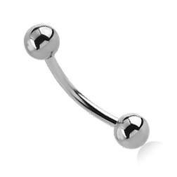 10g Stainless Curved Barbell - Tulsa Body Jewelry