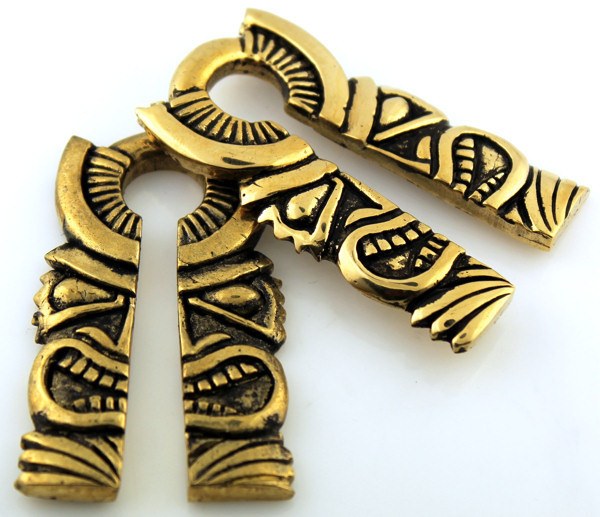 Rectangular Tiki Weights by Oracle Body Jewelry