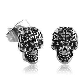 Cross Skull Earrings
