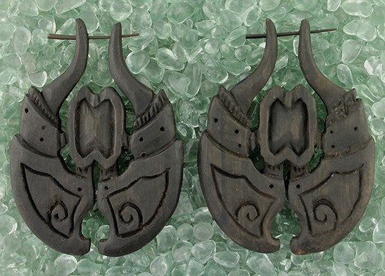 Viking Shield Stirrup Earrings by Urban Star Organics