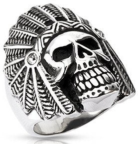 Apache Death Skull Ring