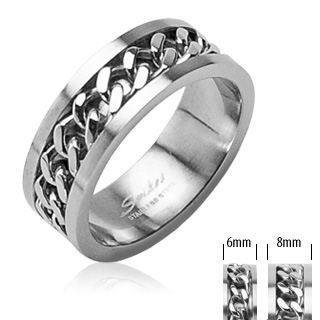 Stainless Chain Center Ring