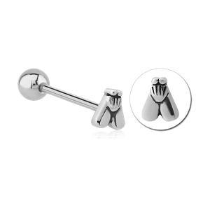 14g Stainless Housefly Tongue Ring - Tulsa Body Jewelry