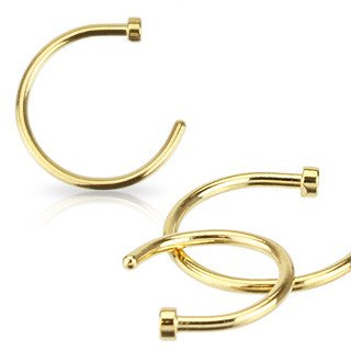 Gold Plated Nose Hoop
