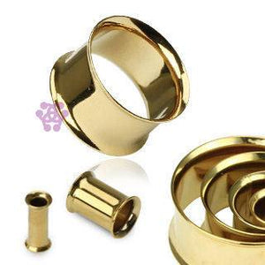 Gold Plated Double Flare Tunnels
