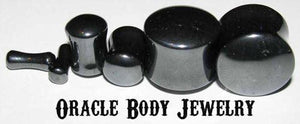 Hematite Plugs by Oracle Body Jewelry