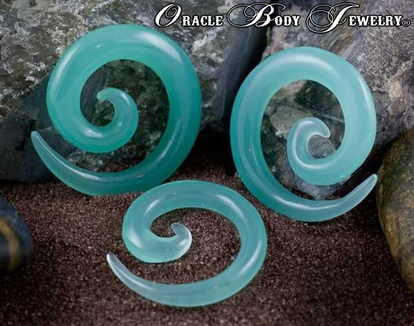 Mint Opalite Spirals by Oracle Body Jewelry